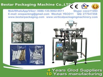 Hardware fittings screws nails nuts bolts counting and packing machine with 6 vibration bowls
